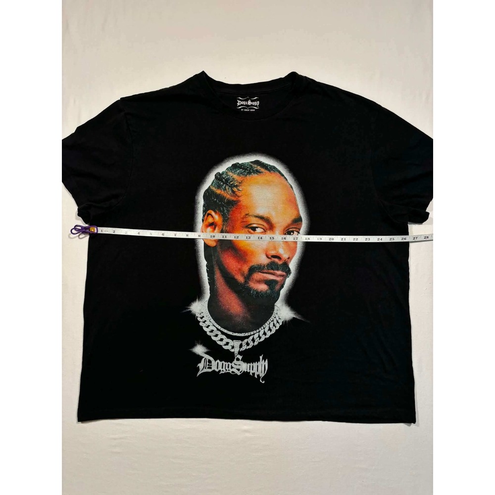 Dogg Supply Snoop Dogg Graphic Tee Black Mens 3XL Short Sleeve T-Shirt - Picture 6 of 7